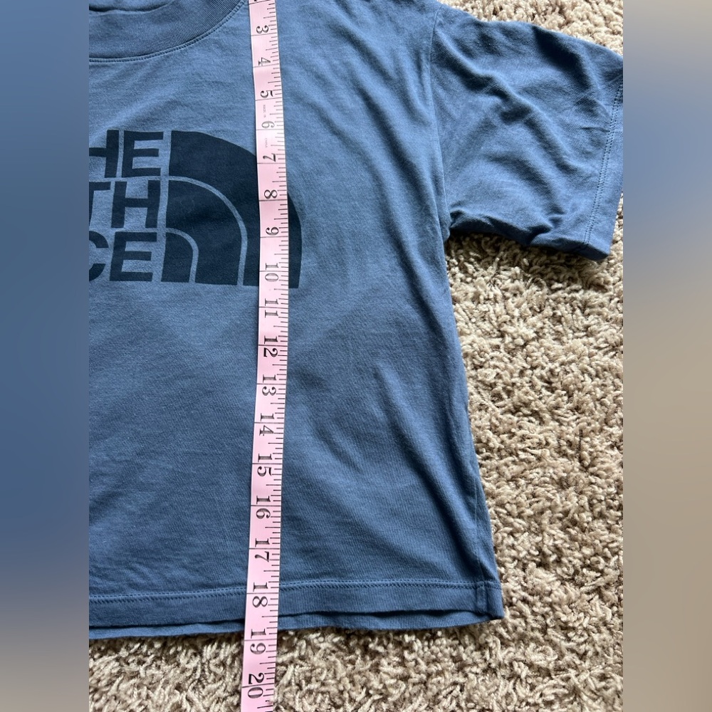 The North Face Blue Crop Shirt Sleeve T-Shirt Size Small - Picture 6 of 6